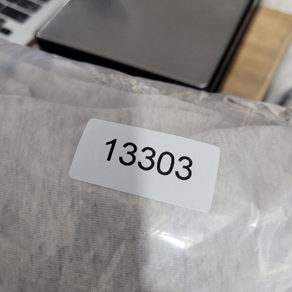 BKE Womens Beige Tweed Knit Sweater With Lace-Up V-Neck  L - Picture 7 of 7